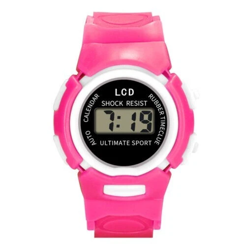 #AL Niños Niñas Niños Reloj Pulsera Digital Deportivo LED Electrónico Impermeable Foto 1 de 1