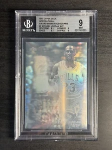 Michael Jordan 1992 Upper Deck International Blank Back Hologram AW2 BGS 9, VHTF - Picture 1 of 2