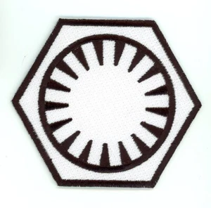 PATCH STAR WARS FIRST ORDER WHITE STARWARS IRON ON - Picture 1 of 1