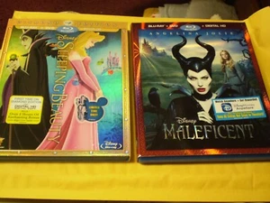 (2) Disney Sleeping Beauty / Maleficent Blu-Ray/DVD Lot: Both w/Slipcovers!! - Picture 1 of 1