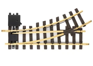 LGB 12100 Manual Turnout Left Hand Switch R1 Track Brass Rail G Scale Garden - Picture 1 of 3