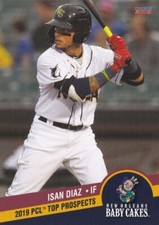 Isan Diaz 2019 PCL Pacific Coast League Top Prospects Choice Rookie Card #15 RC