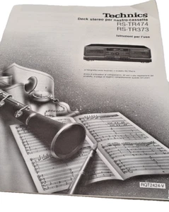 Technics RS-TR 474 / RS-TR 373 Bedienungsanleitung "Italienisch" !!! - Bild 1 von 4