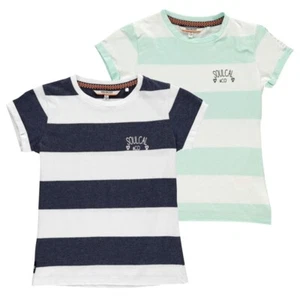 SoulCal Girls Short Sleeve Stripe T-Shirt – 50% OFF !!! SALE !!! - Picture 1 of 9
