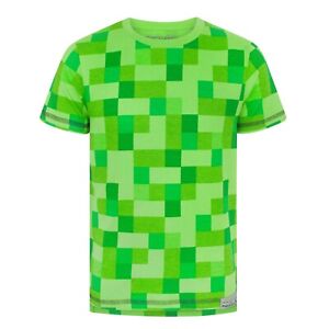 Minecraft Boys All Over Creeper T-Shirt (NS5417)