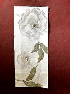 Embroidered Flower Floral Designer Fabric SampleLite Pale Pink /Blush - Picture 1 of 6