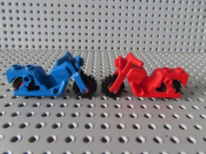 Lego 2 x Classic Motorrad X81 rot + blau gebraucht B-Ware - Bild 1 von 3