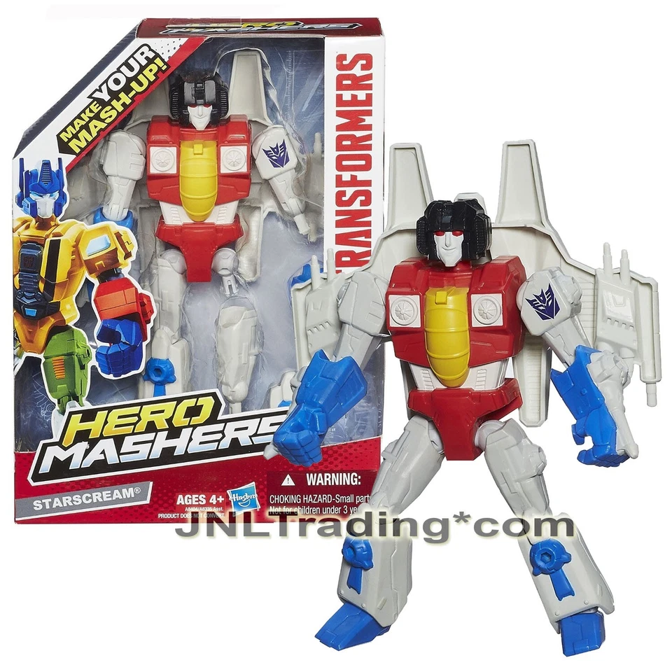Year 2013 Transformers Hero Mashers Series 6" Tall Action Figure - STARSCREAM  - Image 1 of 1