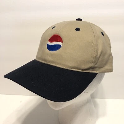 Boné masculino Pepsi Cola bandeira americana ajustável bronzeado logotipo clássico marinho por Cintas - Imagem 1 de 4