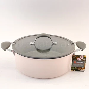 Masterclass Aluminum Non-stick 6-qt 11 inches Low Casserole Pink - Picture 1 of 9