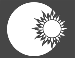 1- 7x9 inch Stencil, (TC-26) Sun Design (6mil) - Picture 1 of 2