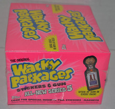 2007 WACKY PACKAGES ALL NEW SERIES ANS5 SEALED BOX MAGNETS & FOILS 36/5, W Gum