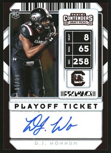 2020 Panini Contenders Draft Picks Playoff Ticket #244 D.J. Wonnum Autograph /18