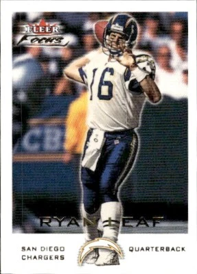 2000 Fleer Focus #47 Ryan Leaf San Diego Chargers - Image 1 of 2