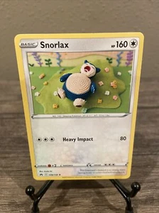 Snorlax 109/159 Crown Zenith Rare Pokemon Card Non-Holo, Near Mint!! - Picture 1 of 8