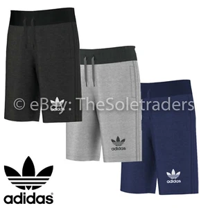 Mens Adidas Originals 3 Stripes Essential SPO Shorts Cotton Gym Running Fitness - Picture 1 of 4