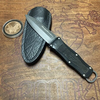 Harley Davidson Benchmade USA Night Shift Fixed Blade Boot Knife W/Sheath - Image 1 of 4