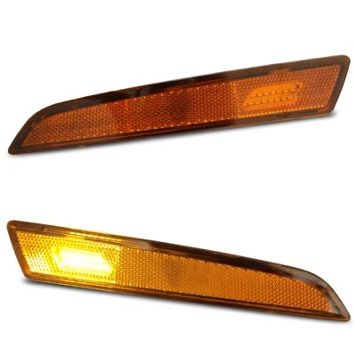 Luces de señalización laterales de parachoques del capó delantero LED FV 2018-up Volvo VNL VNR VNX ámbar 2 un. Foto 1 de 4