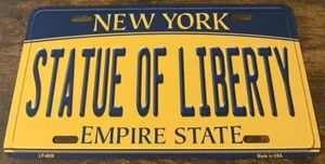 Statue of Liberty Booster License Plate New York City Empire State - Picture 1 of 1