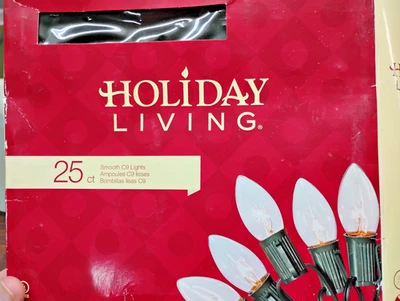 Christmas Lights Incandescent 25 Clear C9- Holiday Living - Image 1 of 4