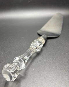 Stainless steel 11" Pie/ Cake Server Clear  Lucite Handle - Picture 1 of 5