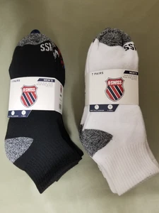 7 paires de chaussettes quart coussin intégral homme K-Swiss neuves. - Photo 1/5