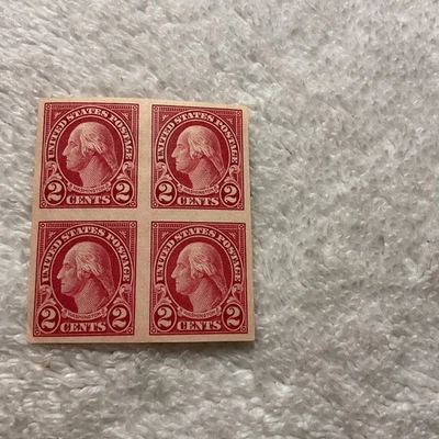 U.S.-(-1923-)-Sc.# 577-WASHINGTON 2c.-Block of 4-VF/XF OG MH - Image 1 of 2