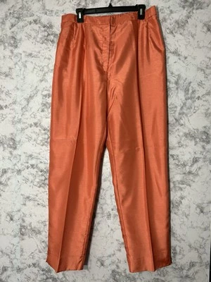 Avenue Trouser Pants Size 18 Womens Orange Slacks Dressy Office Career EUC - Image 1 of 4
