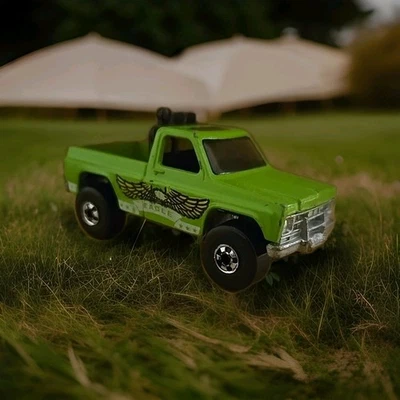 Vintage 1977 Hot Wheels Bywayman Green Eagle 4x4 Chevrolet Pickup Truck Blackwall - Imagem 1 de 4