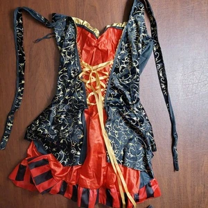 PIRATE HALLOWEEN COSTUME Womens M Used Clean Good Condition 🆓️🚚 - Picture 1 of 3