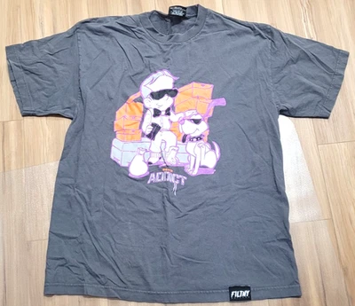 Filthy Dripped Tee T-Shirt Sneaker Addict Graphic Green X-Large Cracking Vtg - Image 1 of 4