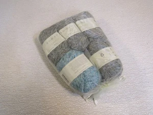 Rowan Purelife Revive Tweed Garn grau/grün 5 Knäuel je 137 Yards - Bild 1 von 8