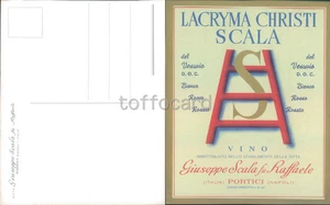 NAPOLI PROVINCIA-PORTICI-PUBBLICITA' VINO LACRYMA CHRISTI SCALA-D9-123 - Picture 1 of 1