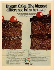 1970 DREAM WHIP Cake Recipe General Foods GF Vintage Magazine Print Advertising - Picture 1 of 1
