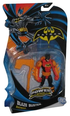 Figura de acción Mattel DC Batman Power Attack rojo y naranja Blaze Buster (2011) Foto 1 de 3