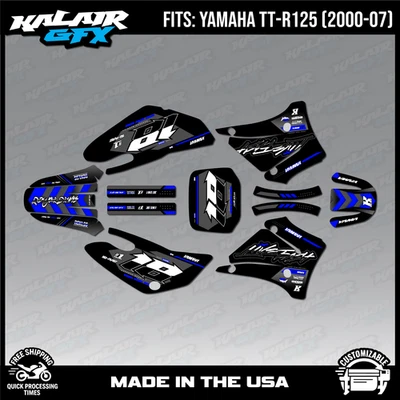 Графический комплект для Yamaha TTR 125 (2000-2007) TTR125 Rebel - BLUE-SHIFT - Изображение 1 из 4