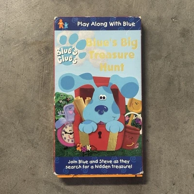 Vintage VHS Blue’s Clues Blue's Big Treasure Hunt 1999 Nick Jr Steve Nickelodeon - Image 1 of 4