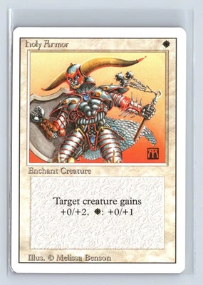 (2x) HOLY ARMOR – MTG Magic the Gathering Card – Revised – Common - Image 1 of 4