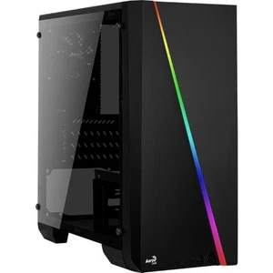 Aerocool Cylon Mini-Tower PC-Gehäuse schwarz Acryl Seitenfenster RGB-LED-Front - Bild 1 von 9