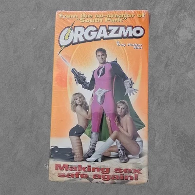 Orgazmo Rogue PIctures NC-17 Film 1999 Trey Parker South Park VHS Tape - Image 1 of 3