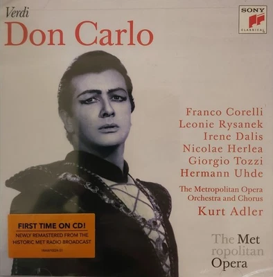 VERDI Don Carlo / Franco Corelli, Leonie Rysanek, Kurt Ad 2 CD Set NEW Sony - Image 1 of 2