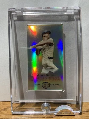 2008 eTOPPS Allen & Ginter Yankee Stadium Tribute #7 Mickey Mantle 1385/1499 - Image 1 of 2