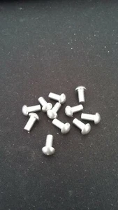 Dinki CAR RIVETS base plate replacement ***20***for restoration DOMED new UK - Picture 1 of 3