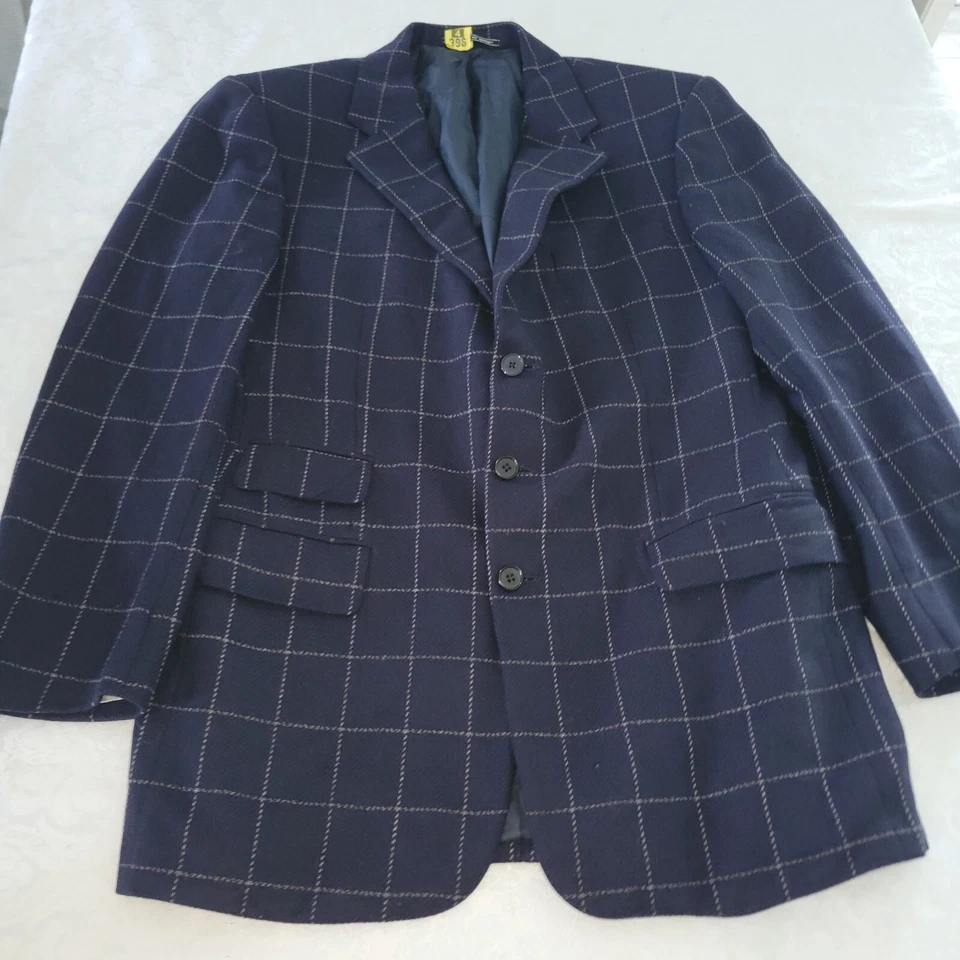 Blazer Chester Barrie Barneys Vintage Hombres 40R Azul Lana Cachemira Savile Row Foto 1 de 4