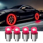 4x Car Auto Wheel Tyre Tire Air Valve Stem LED Light Caps Cover Accessories Red toyota Scion
