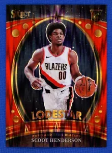 2023-24 Panini Select NBA Scoot Henderson Lodestar #1 RC Red Flash Prizm/99 - Imagen 1 de 2