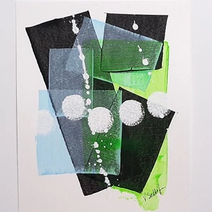 Original Abstraktes Acryl Gemälde 8x10 Modern Zeitgenössisch Minimalistisch Bunt - Bild 1 von 7