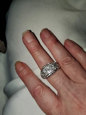 Anillo domo pavé BOGO talla 9,5. Foto 1 de 2