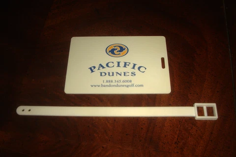 New BANDON PACIFIC DUNES GOLF LINKS Guest BAG TAG Spirit of Scotland in Oregon Cover