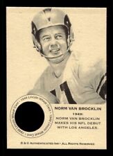 #NS0630 NORM VAN BROCKLIN 1949 Coin Collector Oddball Card FREE SHIPPING